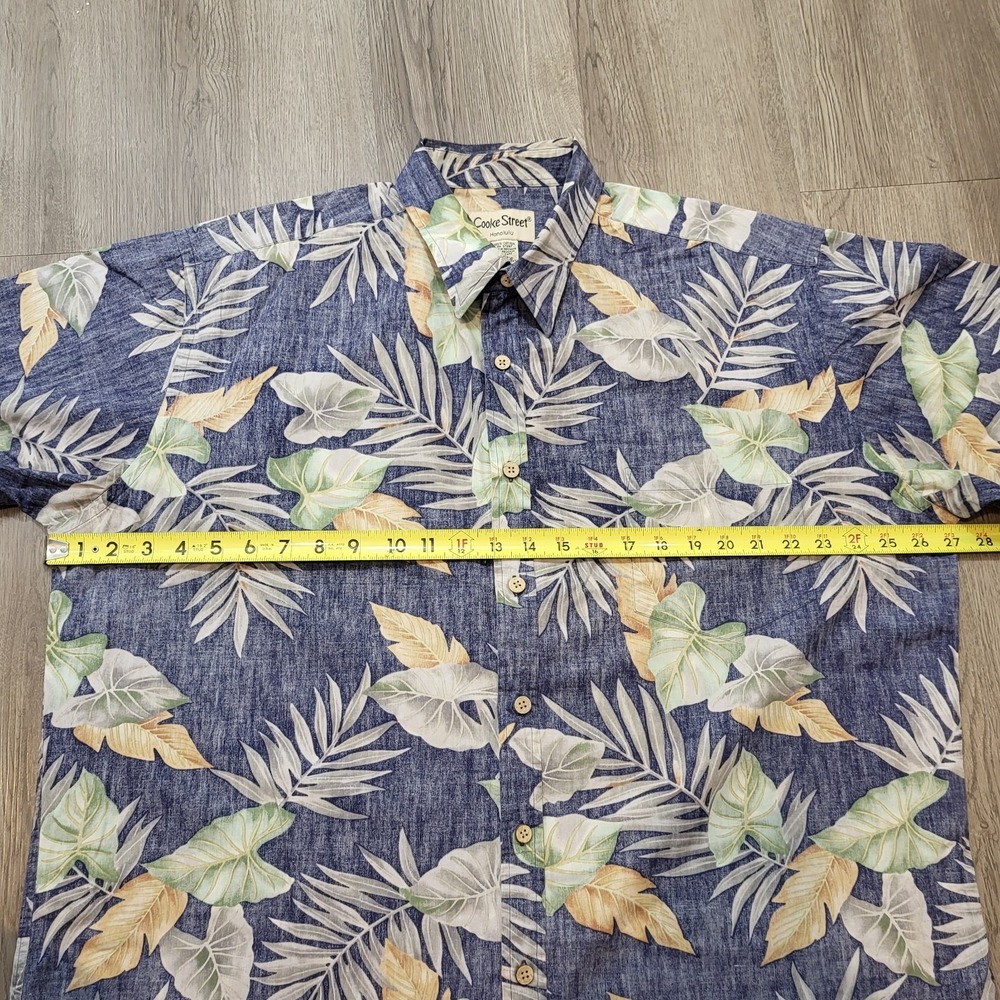 Cooke Street Honolulu 100% Cotton Hawaiian‎ Print Button Pocket Shirt Size 2XL - Picture 7 of 9